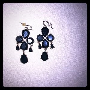 Black dangly earrings